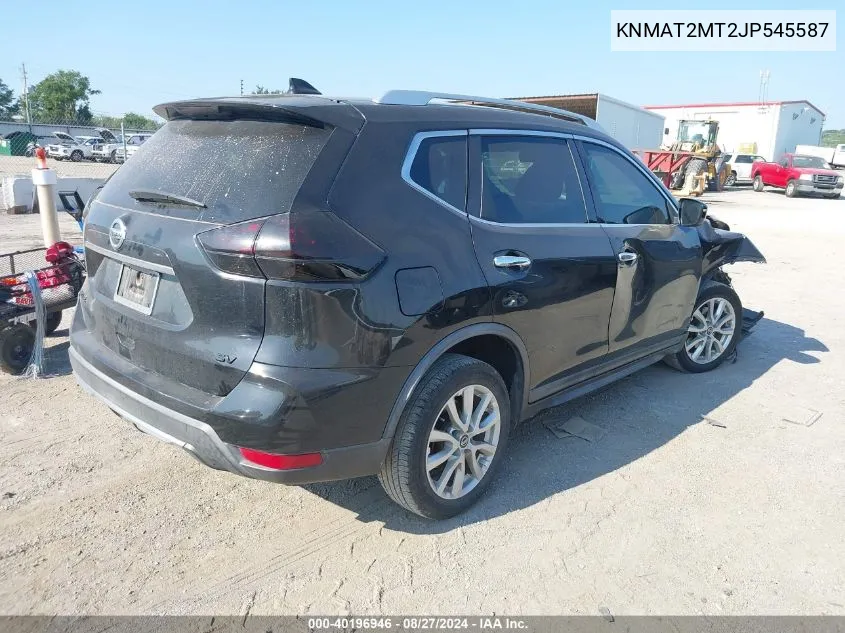 2018 Nissan Rogue Sv VIN: KNMAT2MT2JP545587 Lot: 40196946