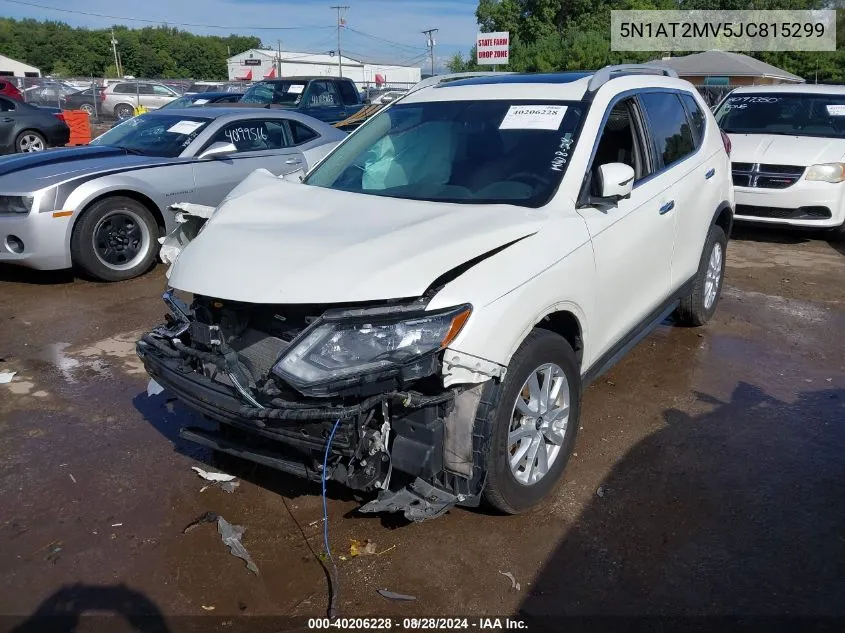 2018 Nissan Rogue Sv VIN: 5N1AT2MV5JC815299 Lot: 40206228