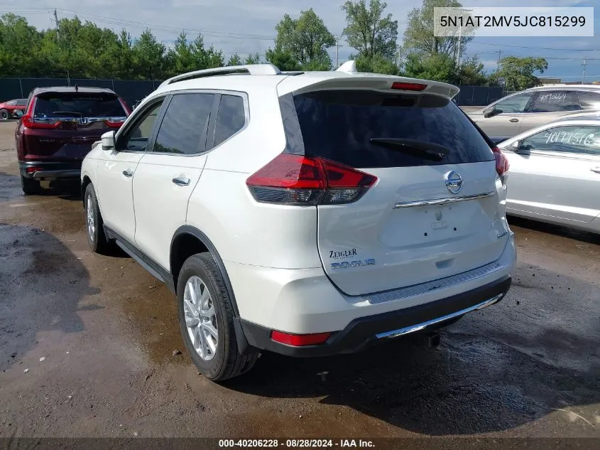 2018 Nissan Rogue Sv VIN: 5N1AT2MV5JC815299 Lot: 40206228