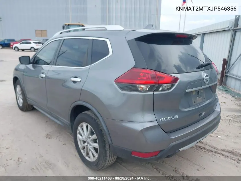 KNMAT2MTXJP546356 2018 Nissan Rogue S/Sv