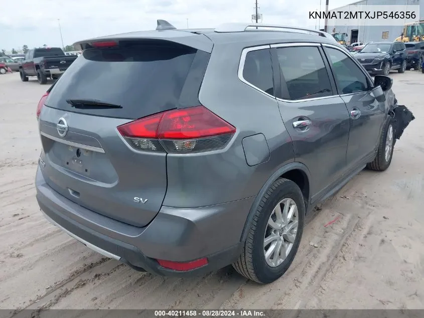 2018 Nissan Rogue S/Sv VIN: KNMAT2MTXJP546356 Lot: 40412348