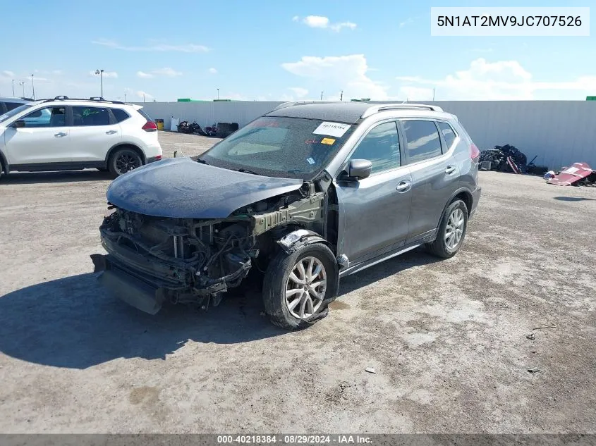 2018 Nissan Rogue Sv VIN: 5N1AT2MV9JC707526 Lot: 40218384