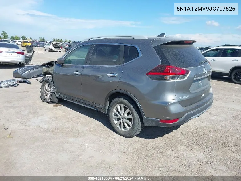 2018 Nissan Rogue Sv VIN: 5N1AT2MV9JC707526 Lot: 40218384