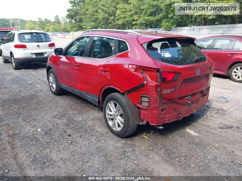 2018 Nissan Rogue Sport Sv VIN: JN1BJ1CR1JW203373 Lot: 40219079