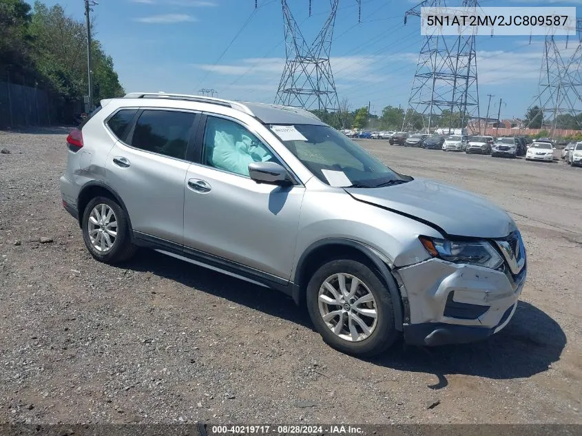 2018 Nissan Rogue Sv VIN: 5N1AT2MV2JC809587 Lot: 40219717