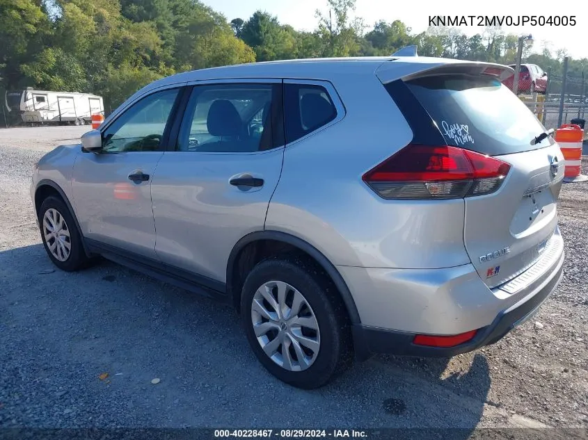 KNMAT2MV0JP504005 2018 Nissan Rogue S