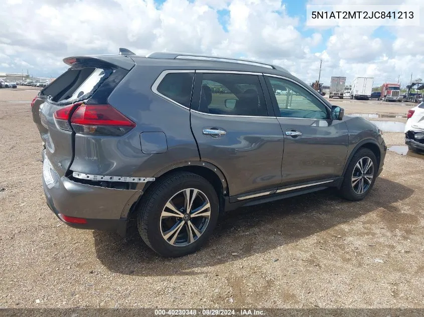 2018 Nissan Rogue Sl VIN: 5N1AT2MT2JC841213 Lot: 40230348