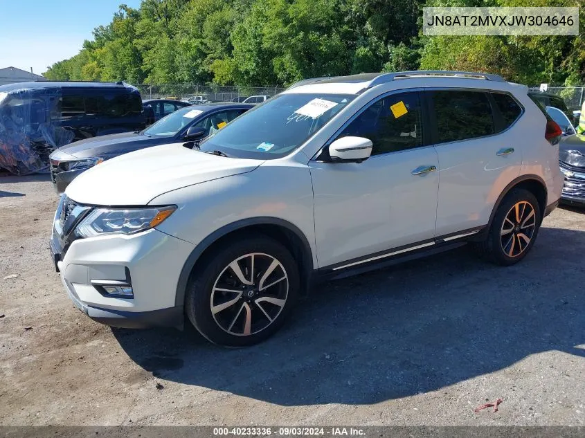 2018 Nissan Rogue Sl VIN: JN8AT2MVXJW304646 Lot: 40233336