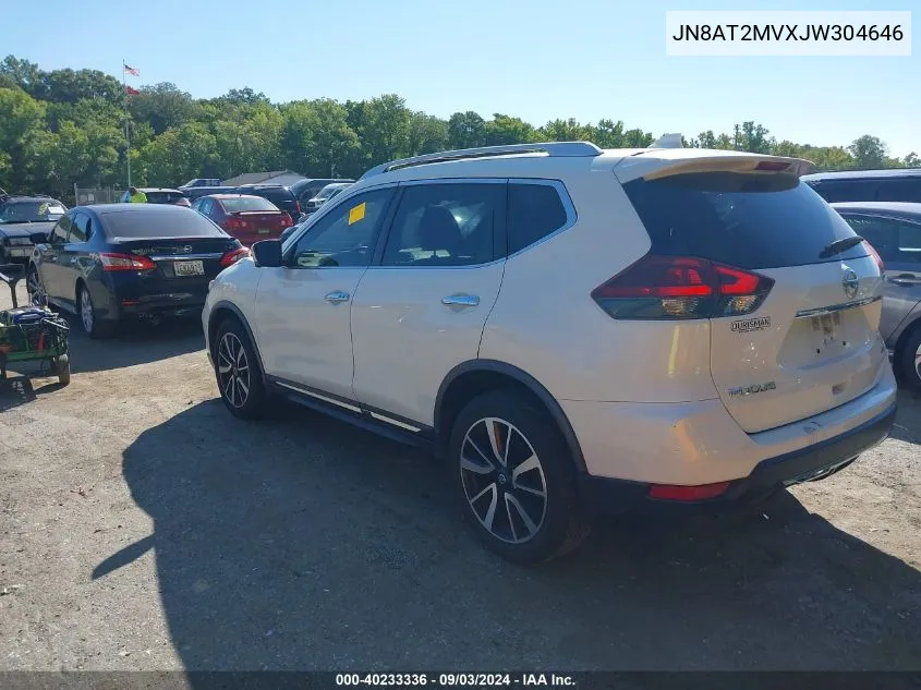 2018 Nissan Rogue Sl VIN: JN8AT2MVXJW304646 Lot: 40233336