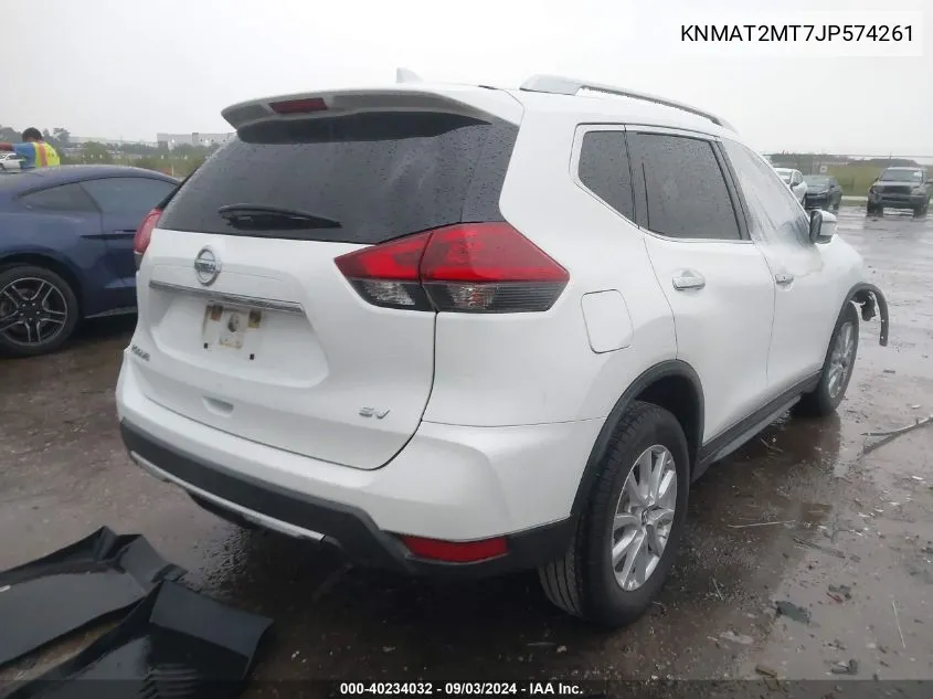 2018 Nissan Rogue Sv VIN: KNMAT2MT7JP574261 Lot: 40234032