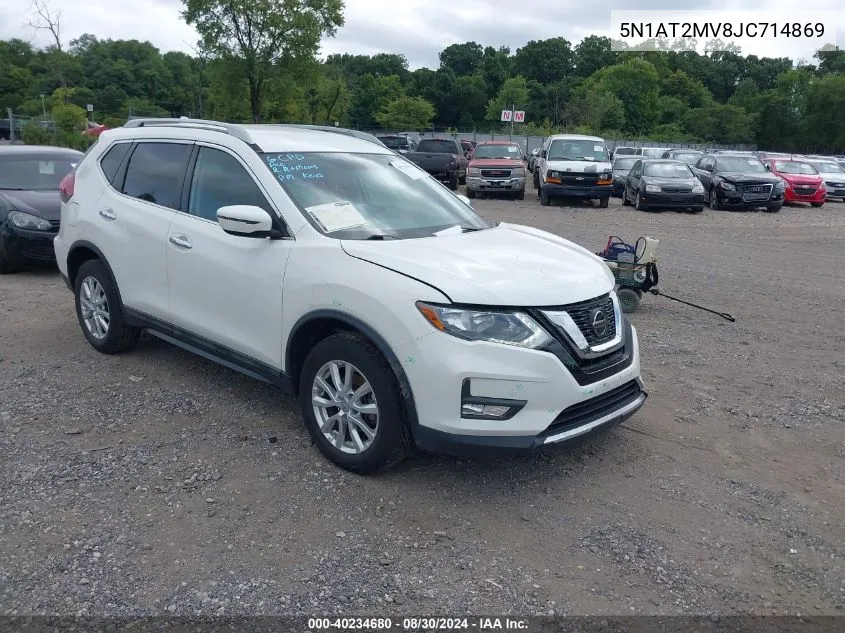 2018 Nissan Rogue Sv VIN: 5N1AT2MV8JC714869 Lot: 40234680