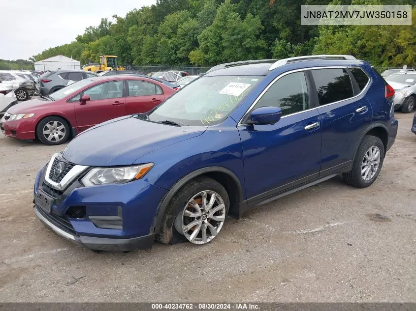 2018 Nissan Rogue Sv VIN: JN8AT2MV7JW350158 Lot: 40234762