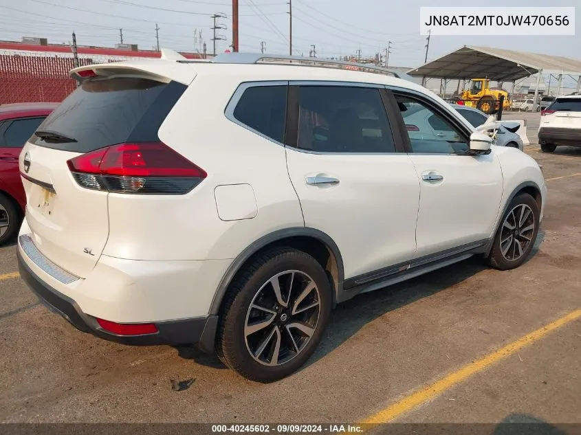 2018 Nissan Rogue Sl VIN: JN8AT2MT0JW470656 Lot: 40245602