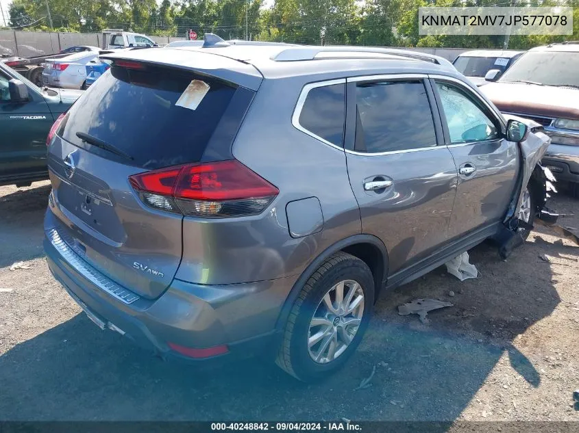 KNMAT2MV7JP577078 2018 Nissan Rogue Sv