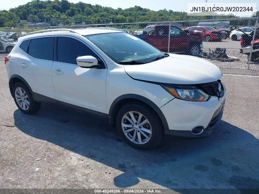 2018 Nissan Rogue Sport Sv VIN: JN1BJ1CR0JW202344 Lot: 40249286