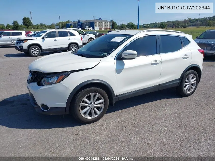 2018 Nissan Rogue Sport Sv VIN: JN1BJ1CR0JW202344 Lot: 40249286