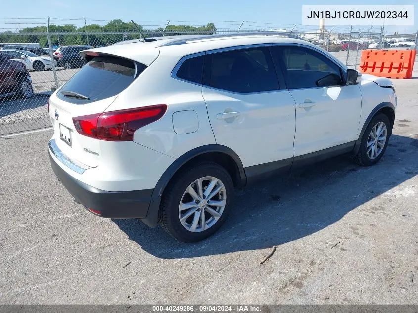 2018 Nissan Rogue Sport Sv VIN: JN1BJ1CR0JW202344 Lot: 40249286