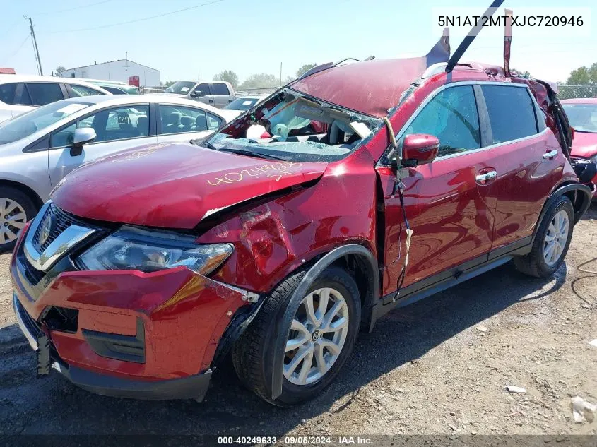 2018 Nissan Rogue Sv VIN: 5N1AT2MTXJC720946 Lot: 40249633