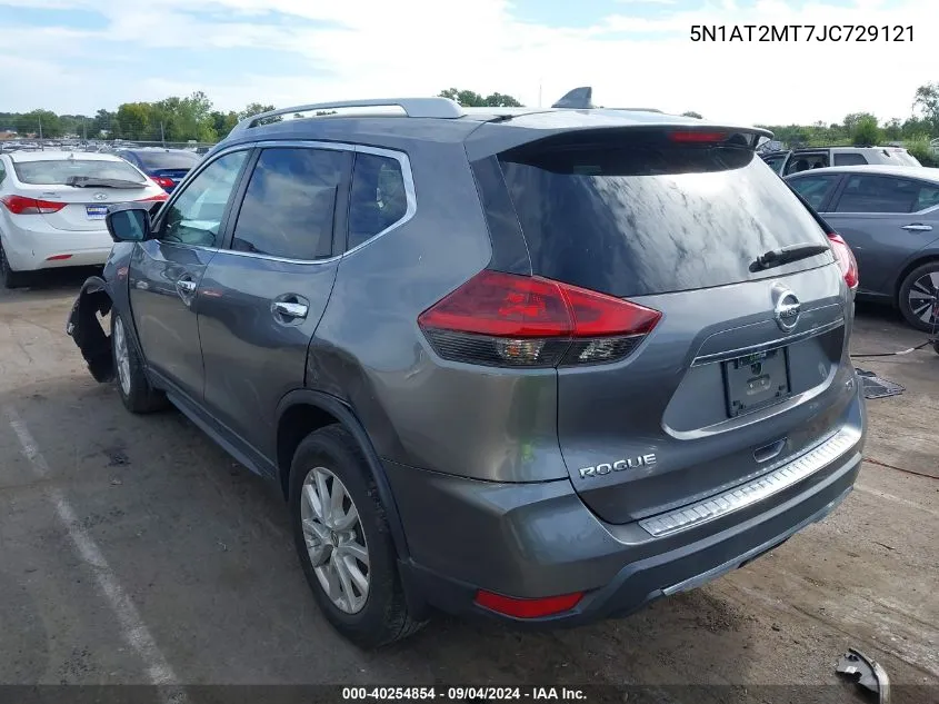 2018 Nissan Rogue S/Sl VIN: 5N1AT2MT7JC729121 Lot: 40254854