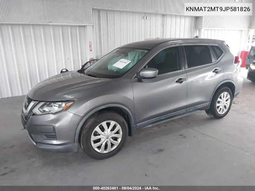 KNMAT2MT9JP581826 2018 Nissan Rogue S/Sv