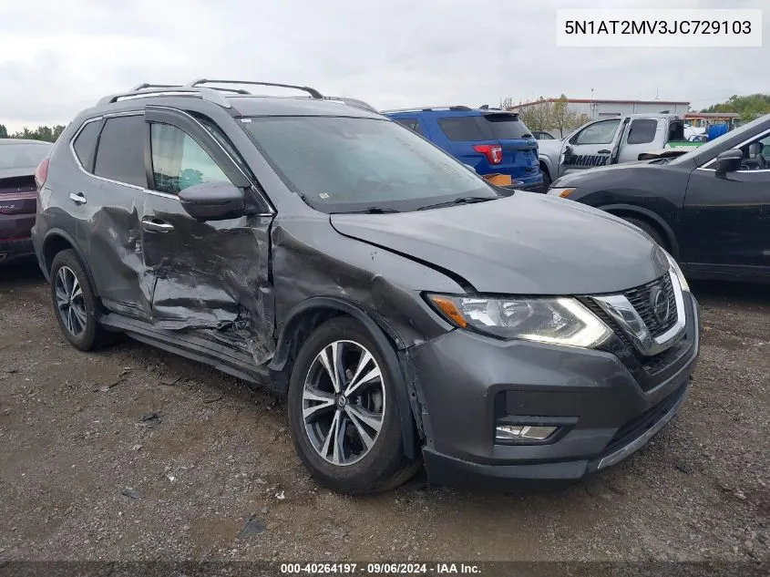 2018 Nissan Rogue Sv/Sl VIN: 5N1AT2MV3JC729103 Lot: 40264197