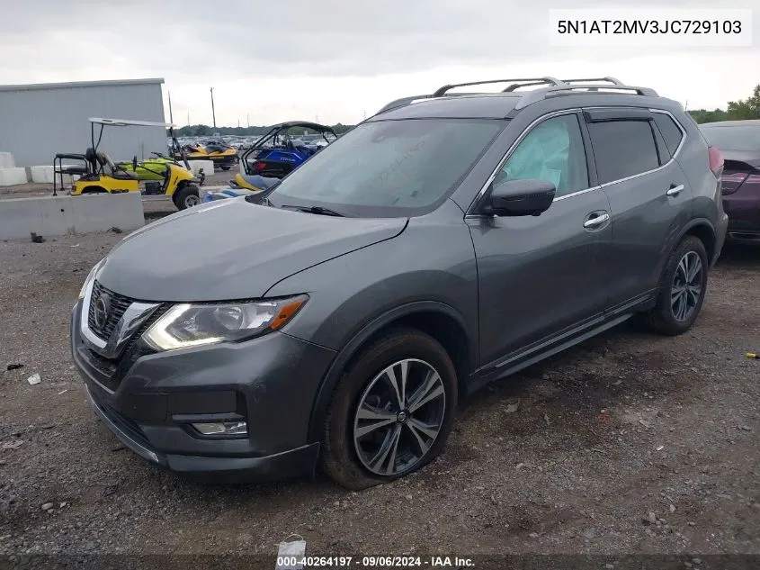 5N1AT2MV3JC729103 2018 Nissan Rogue Sv/Sl