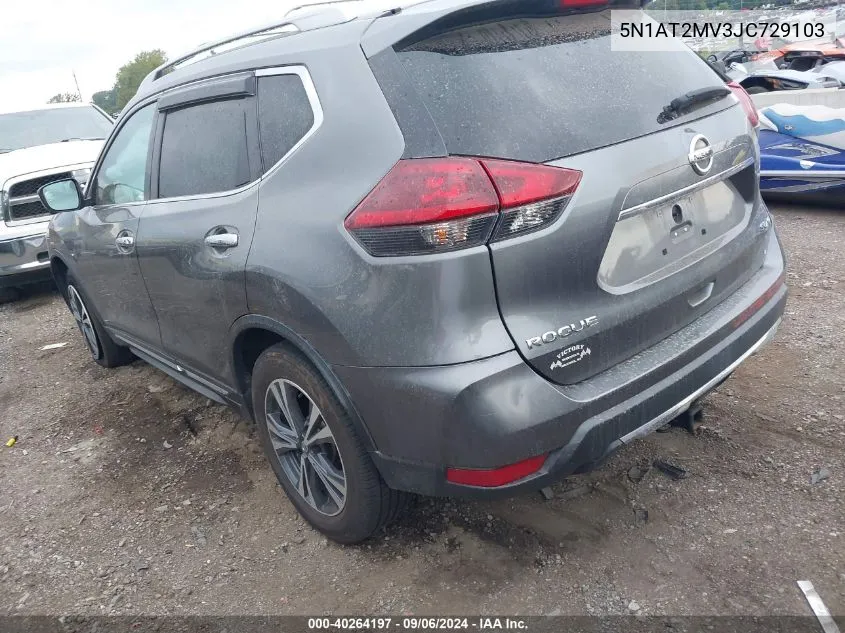 2018 Nissan Rogue Sv/Sl VIN: 5N1AT2MV3JC729103 Lot: 40264197