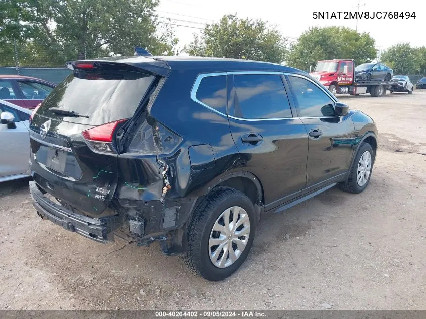 2018 Nissan Rogue Sv/Sl VIN: 5N1AT2MV8JC768494 Lot: 40264402