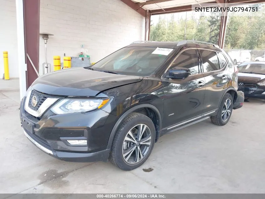 5N1ET2MV9JC794751 2018 Nissan Rogue Hybrid Sl