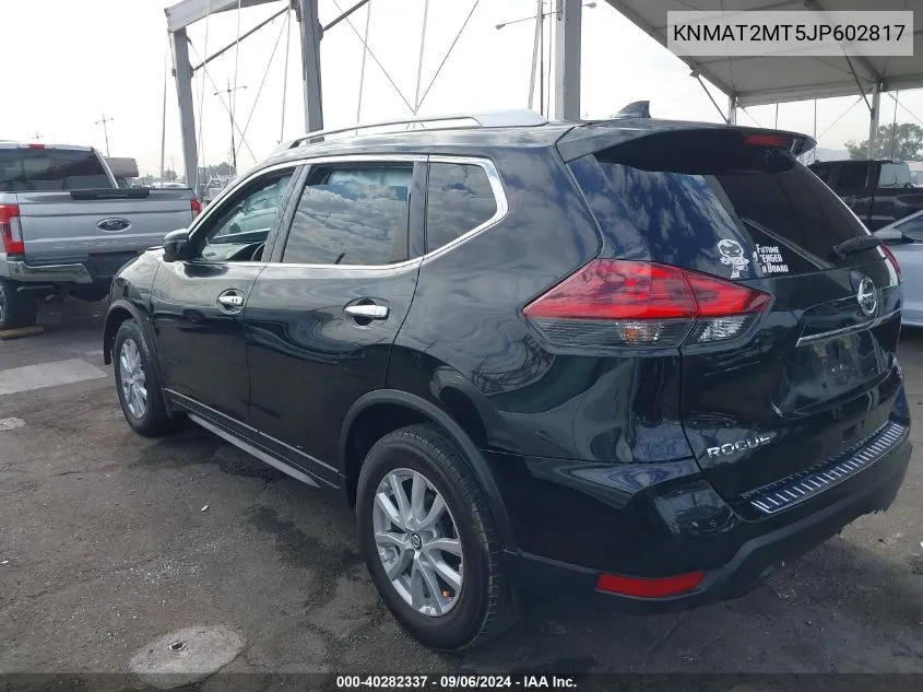 2018 Nissan Rogue Sv VIN: KNMAT2MT5JP602817 Lot: 40282337