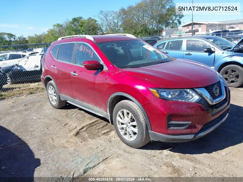 2018 Nissan Rogue Sv VIN: 5N1AT2MV8JC712524 Lot: 40285418