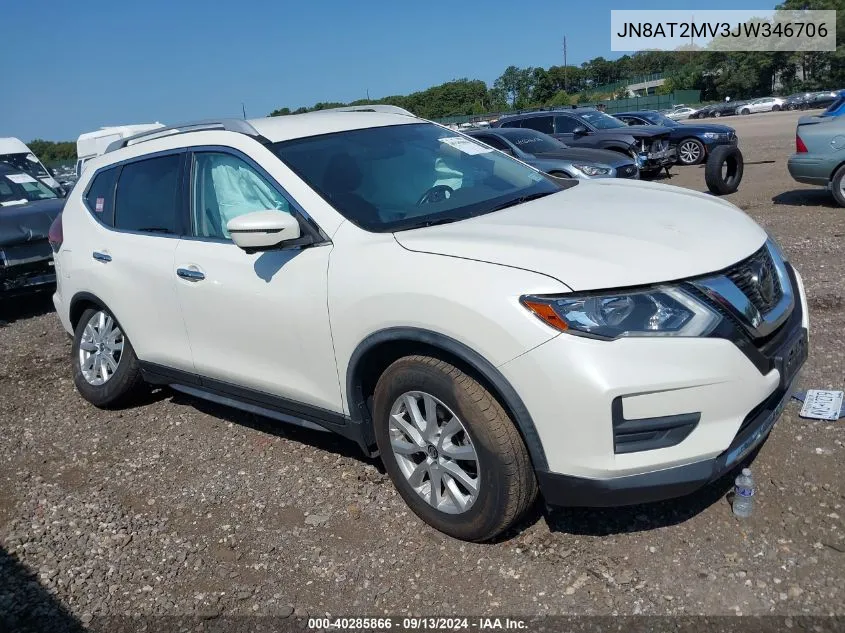 2018 Nissan Rogue S/Sl/Sv VIN: JN8AT2MV3JW346706 Lot: 40285866