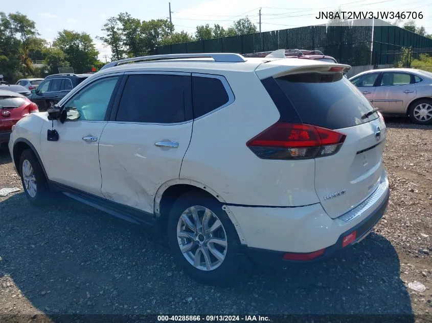 JN8AT2MV3JW346706 2018 Nissan Rogue S/Sl/Sv