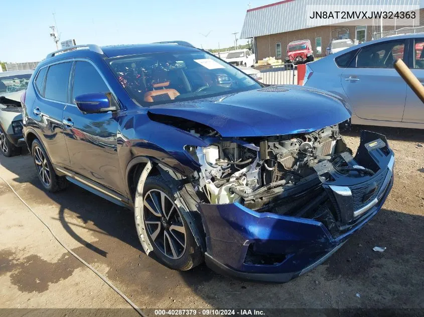 2018 Nissan Rogue Sl VIN: JN8AT2MVXJW324363 Lot: 40287379