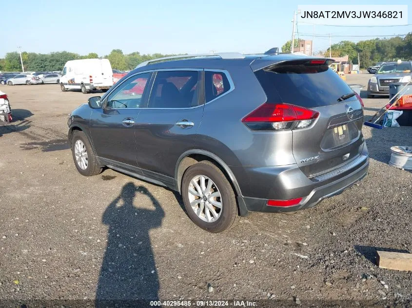 JN8AT2MV3JW346821 2018 Nissan Rogue S/Sl/Sv