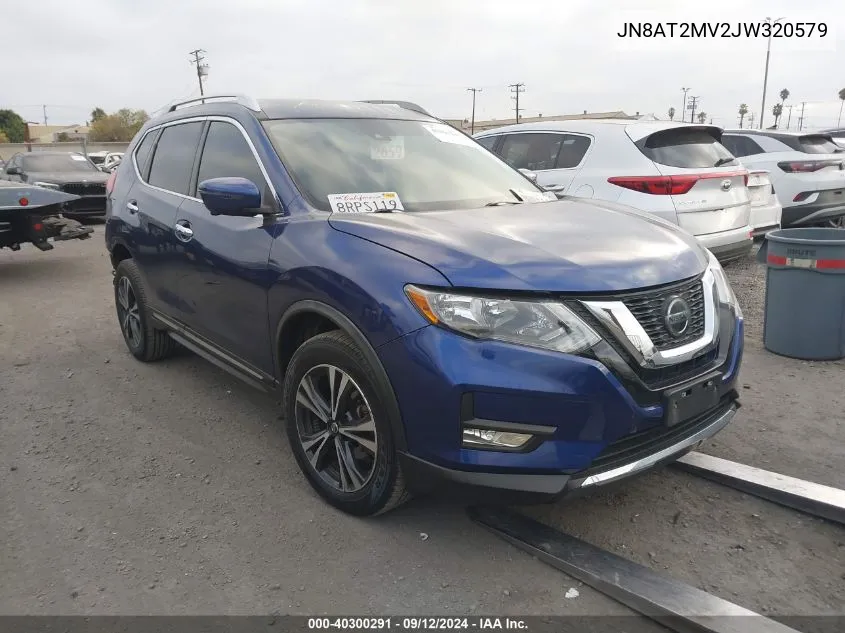 2018 Nissan Rogue Sl VIN: JN8AT2MV2JW320579 Lot: 40300291