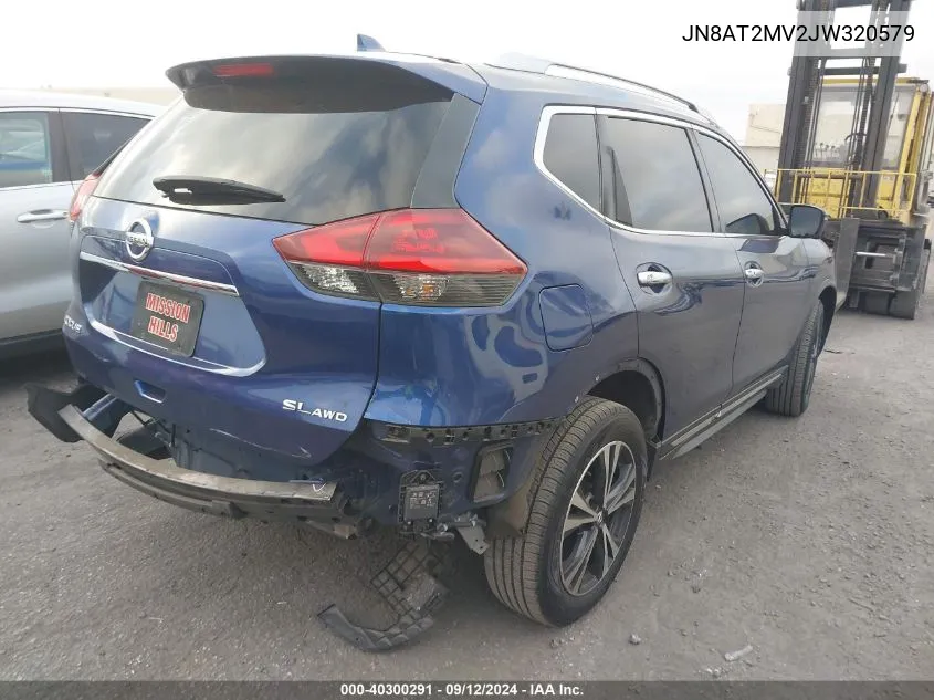 2018 Nissan Rogue Sl VIN: JN8AT2MV2JW320579 Lot: 40300291