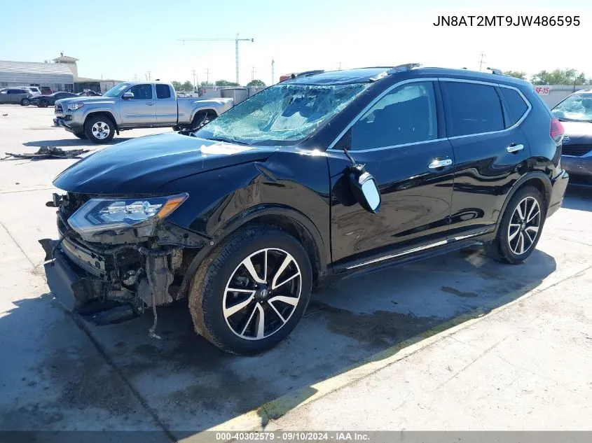 2018 Nissan Rogue Sl VIN: JN8AT2MT9JW486595 Lot: 40302579