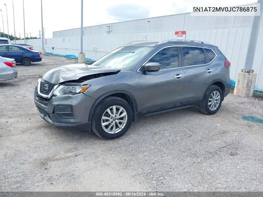 5N1AT2MV0JC786875 2018 Nissan Rogue Sv