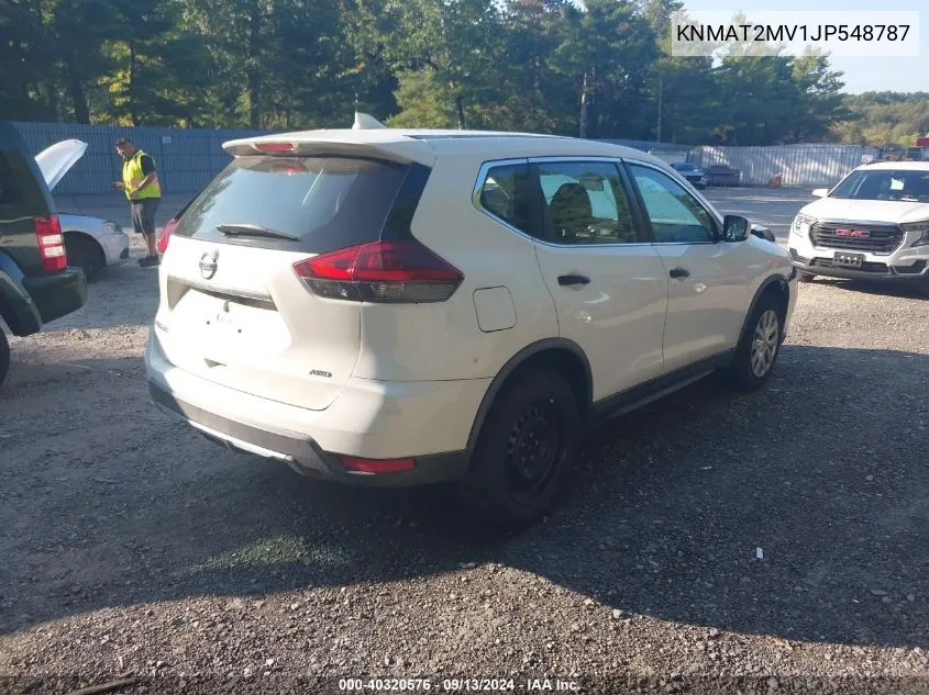 KNMAT2MV1JP548787 2018 Nissan Rogue S/Sv