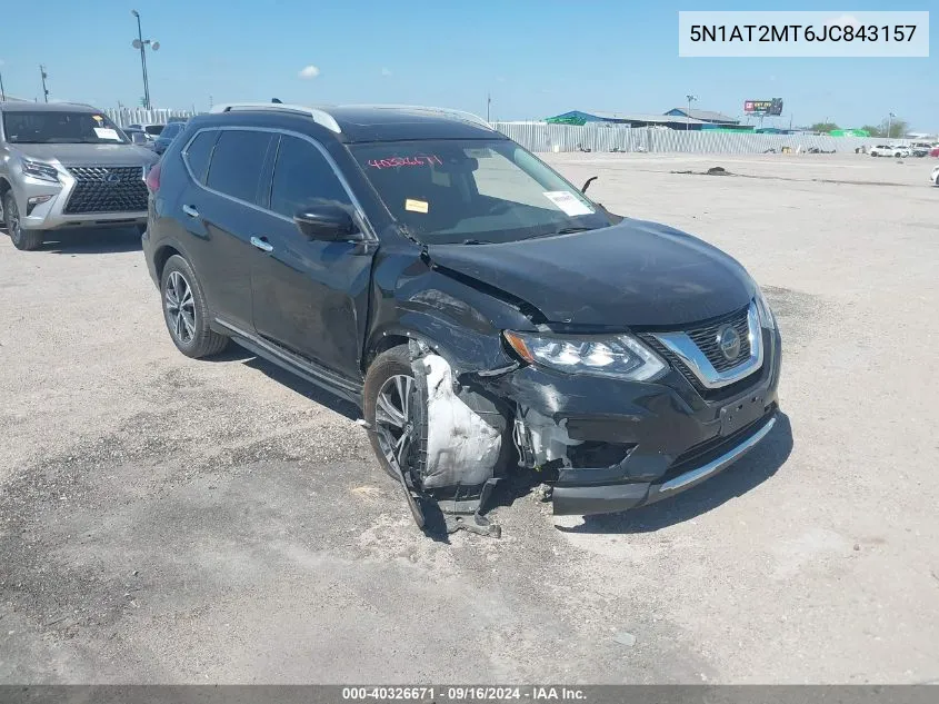 2018 Nissan Rogue S/Sl VIN: 5N1AT2MT6JC843157 Lot: 40326671