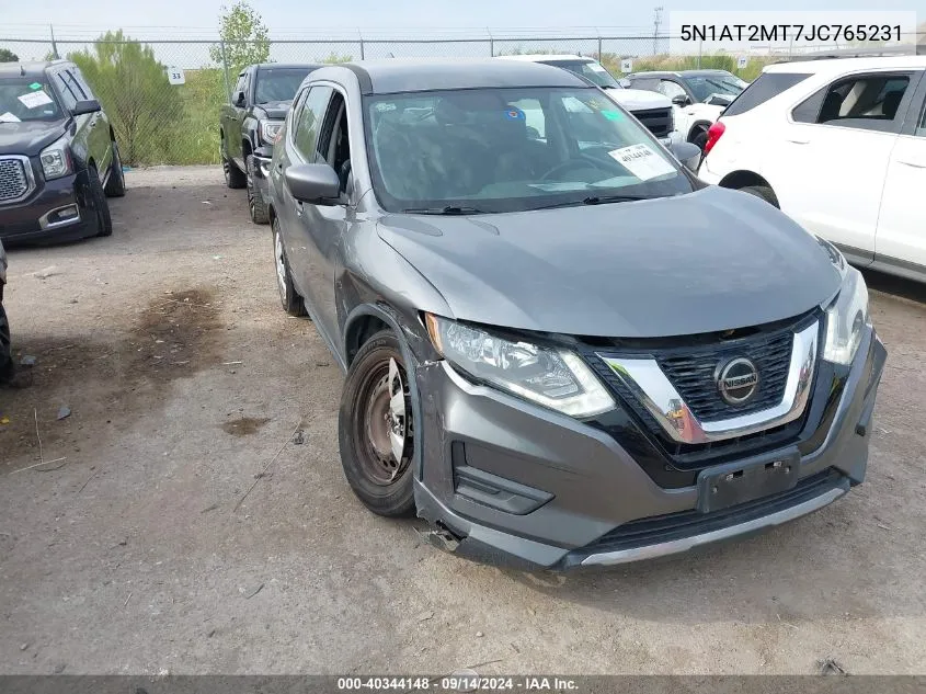 2018 Nissan Rogue S VIN: 5N1AT2MT7JC765231 Lot: 40344148