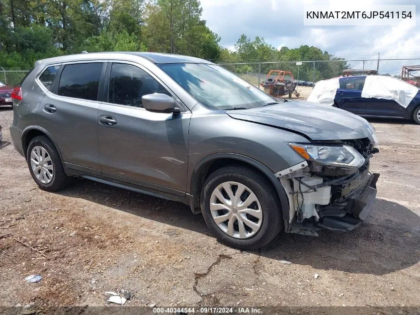 2018 Nissan Rogue S VIN: KNMAT2MT6JP541154 Lot: 40344544