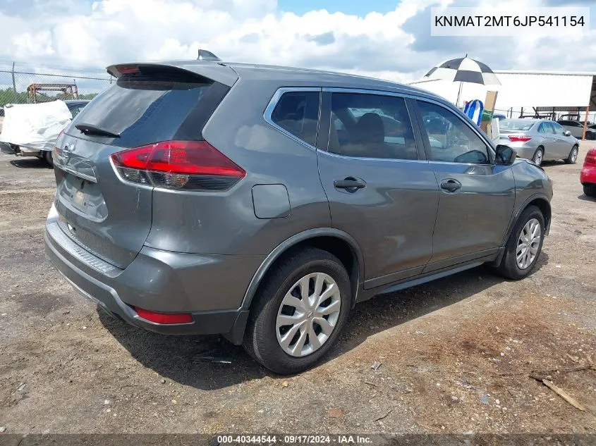 2018 Nissan Rogue S VIN: KNMAT2MT6JP541154 Lot: 40344544