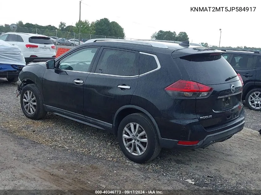 2018 Nissan Rogue Sv VIN: KNMAT2MT5JP584917 Lot: 40346773