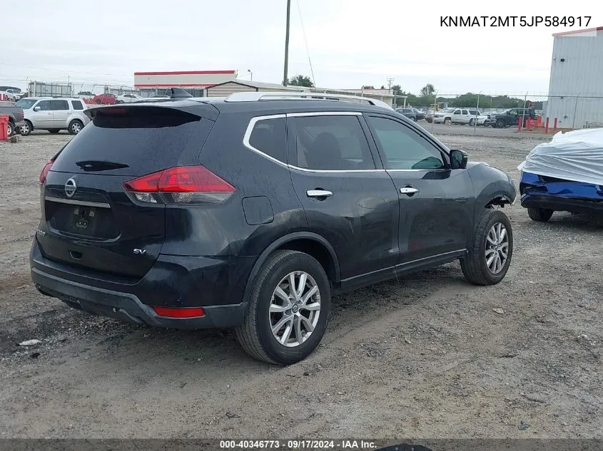 2018 Nissan Rogue Sv VIN: KNMAT2MT5JP584917 Lot: 40346773