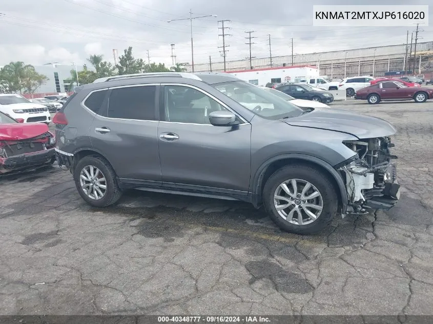 2018 Nissan Rogue Sv VIN: KNMAT2MTXJP616020 Lot: 40348777