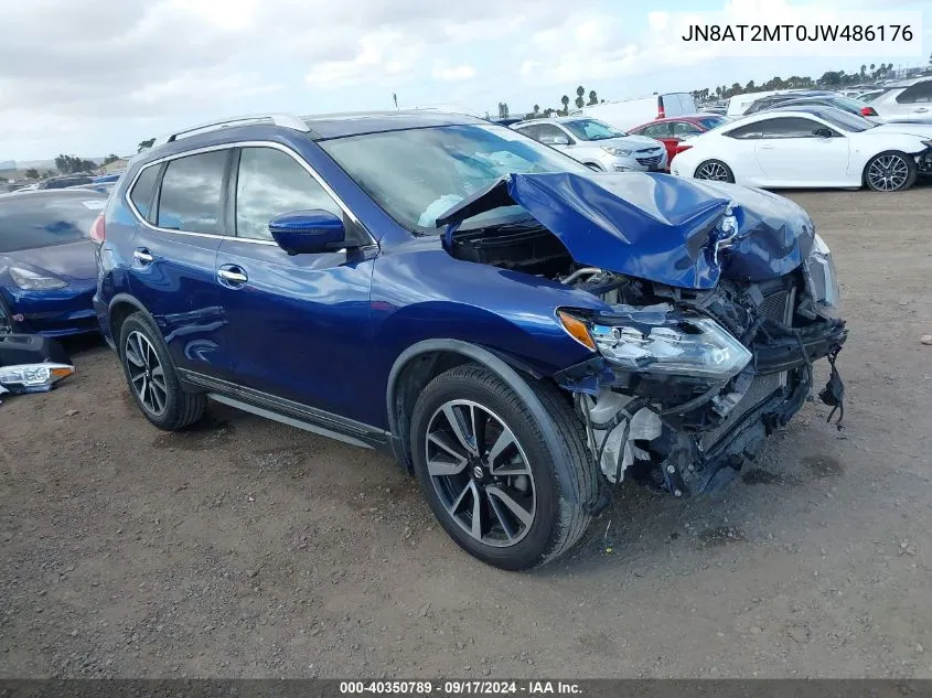 2018 Nissan Rogue Sl VIN: JN8AT2MT0JW486176 Lot: 40350789