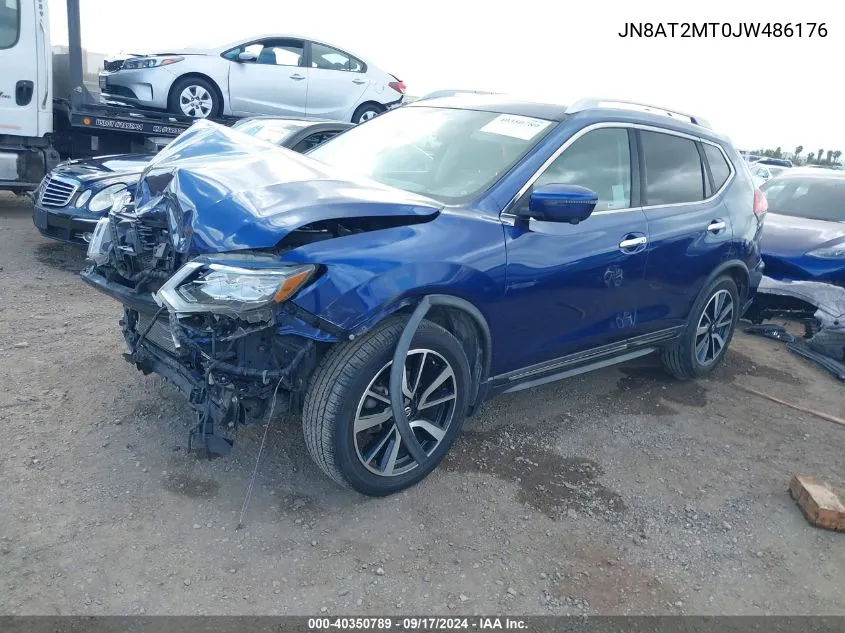 2018 Nissan Rogue Sl VIN: JN8AT2MT0JW486176 Lot: 40350789