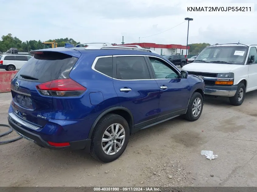 KNMAT2MV0JP554211 2018 Nissan Rogue Sv